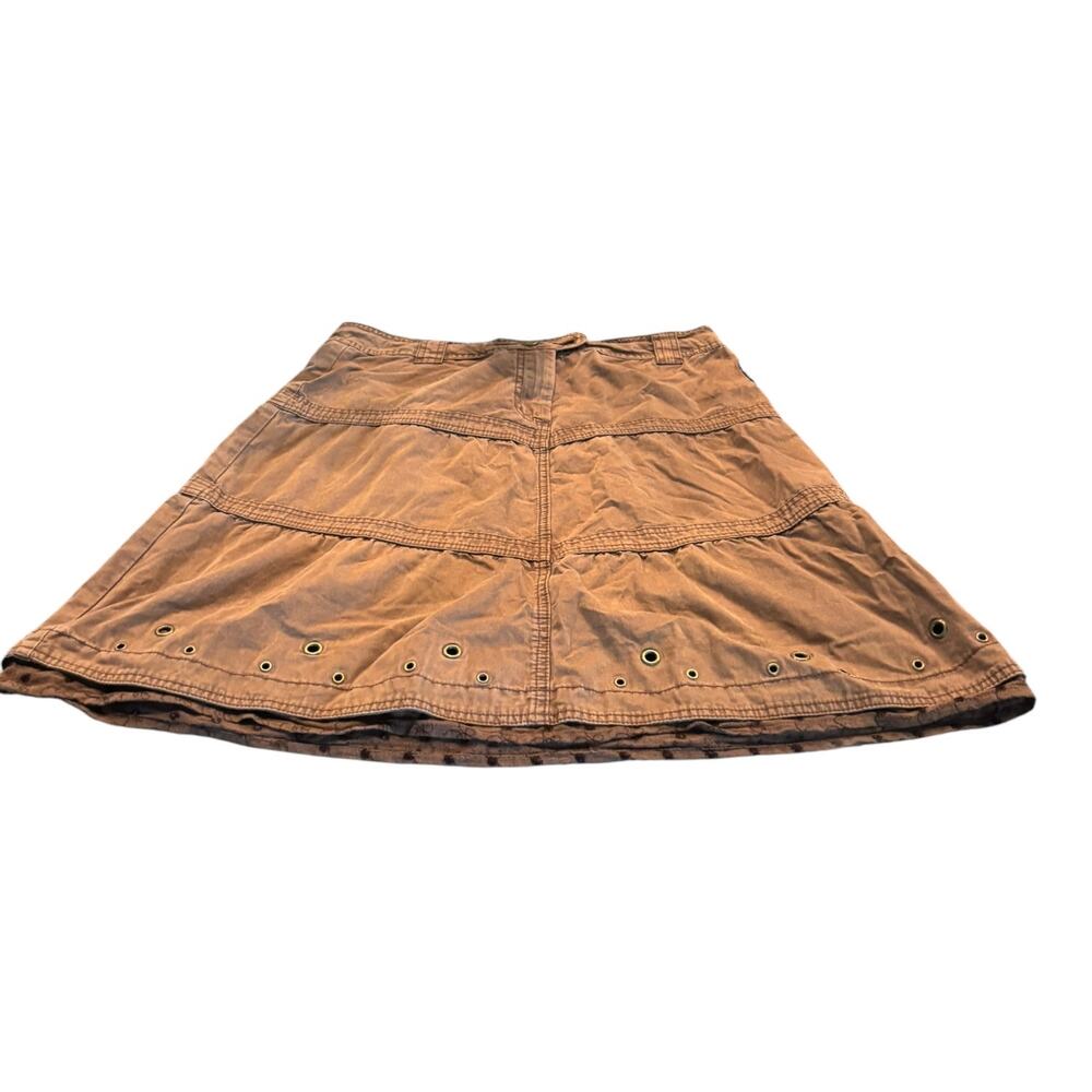 Tom Tompson Brown Utility A- Line Skirt Sizee 44/12